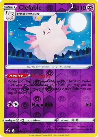 Rebel Clash Clefable #75/192 reverse holo